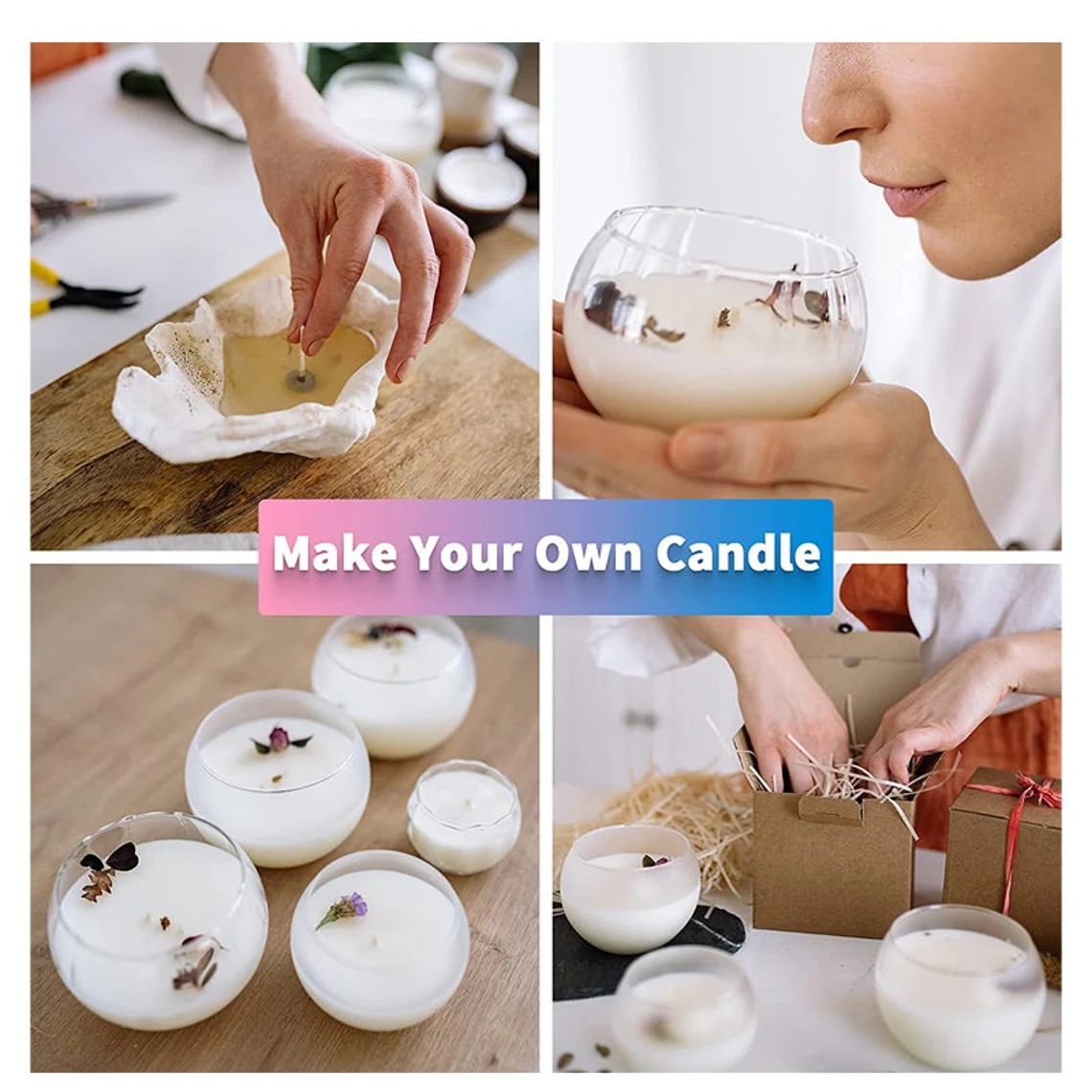 Beginners Electric Candle Making Supplies Beginners Electric Beeswax Soy Wax Candle Maker with Wicks