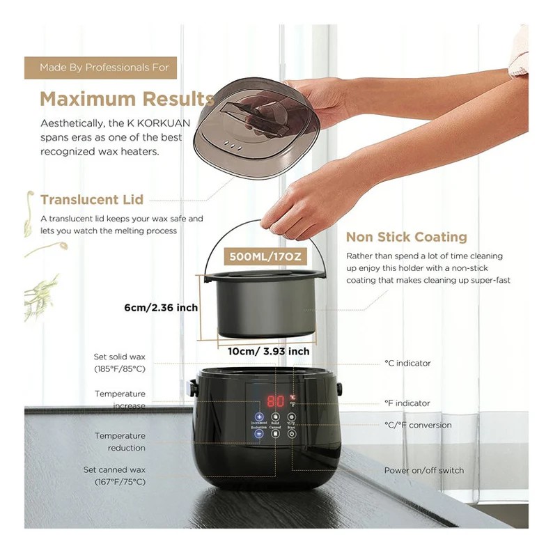 High quality Electric Beeswax Soy Wax Candle Maker with Wicks candle making kit for beginners