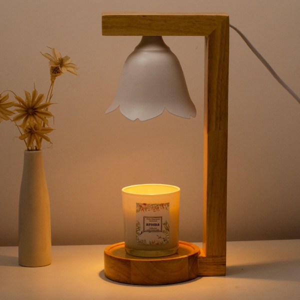 New Trend Adjustable Temperature Lamp Candle Warmer Wax Burner Candle Warmer Decorative Melting Candle Lamp Warmer with 2 bulbs