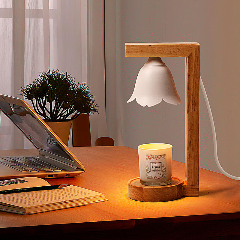 New Trend Adjustable Temperature Lamp Candle Warmer Wax Burner Candle Warmer Decorative Melting Candle Lamp Warmer with 2 bulbs