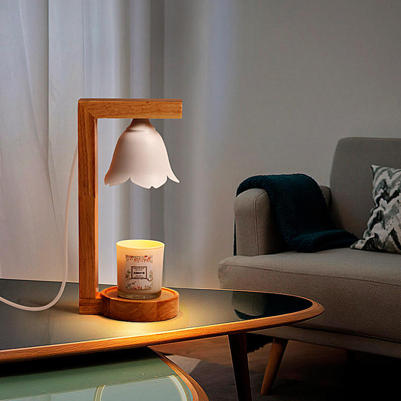 New Trend Adjustable Temperature Lamp Candle Warmer Wax Burner Candle Warmer Decorative Melting Candle Lamp Warmer with 2 bulbs
