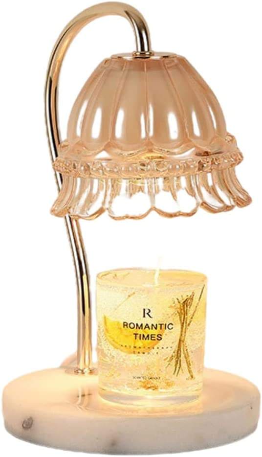 Marble Metal Glass Fragrance Lamps Dimmable Candle Lamp Wax Warmer Idea Gift Candle lamps for Home Office Christmas Decor