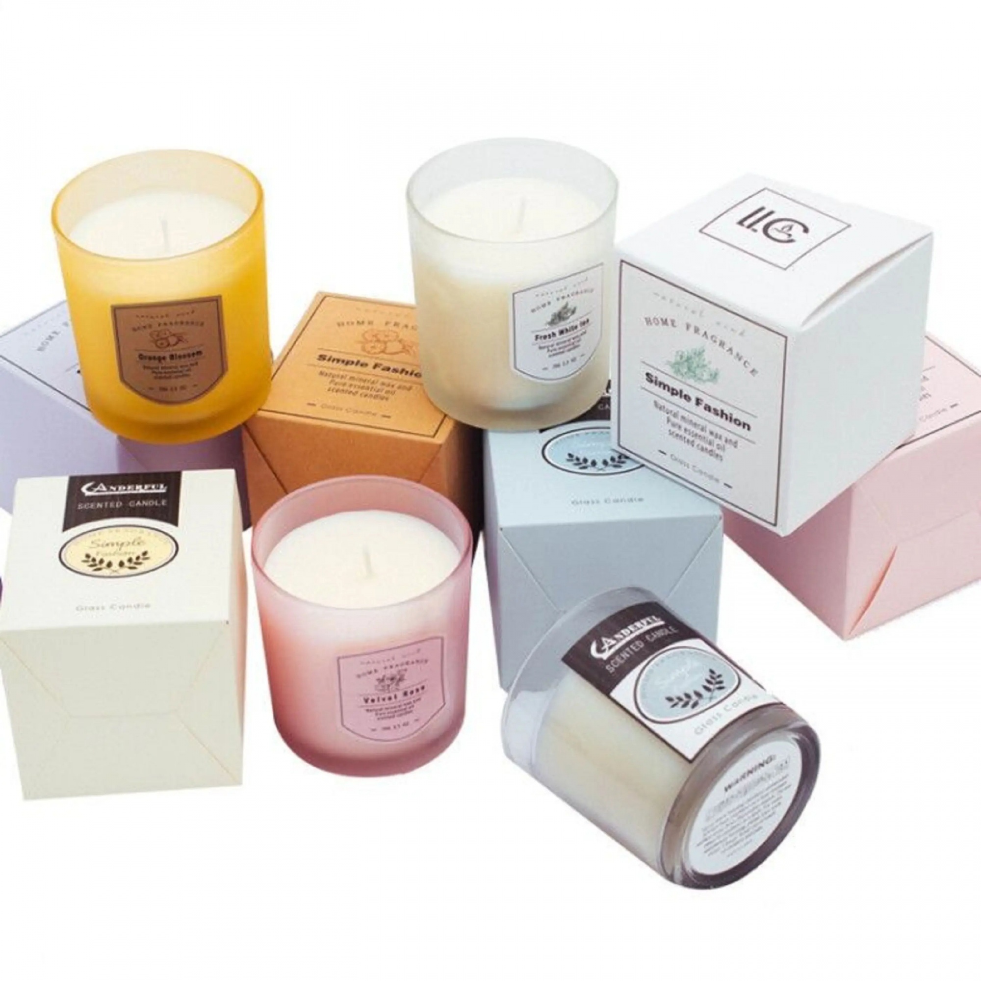 WANHUA high quality Customized Product Packaging candle box packaging for packiging