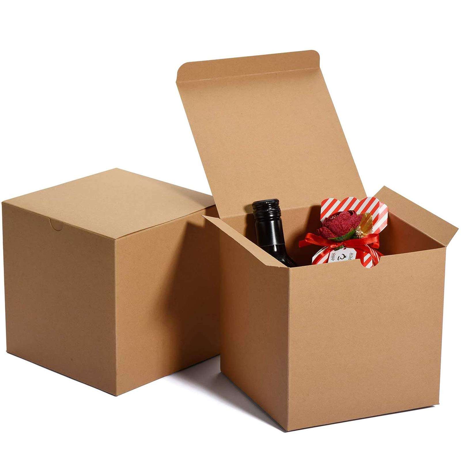 Wanhua Factory OEM custom logo luxury kraft paper parcel packing box