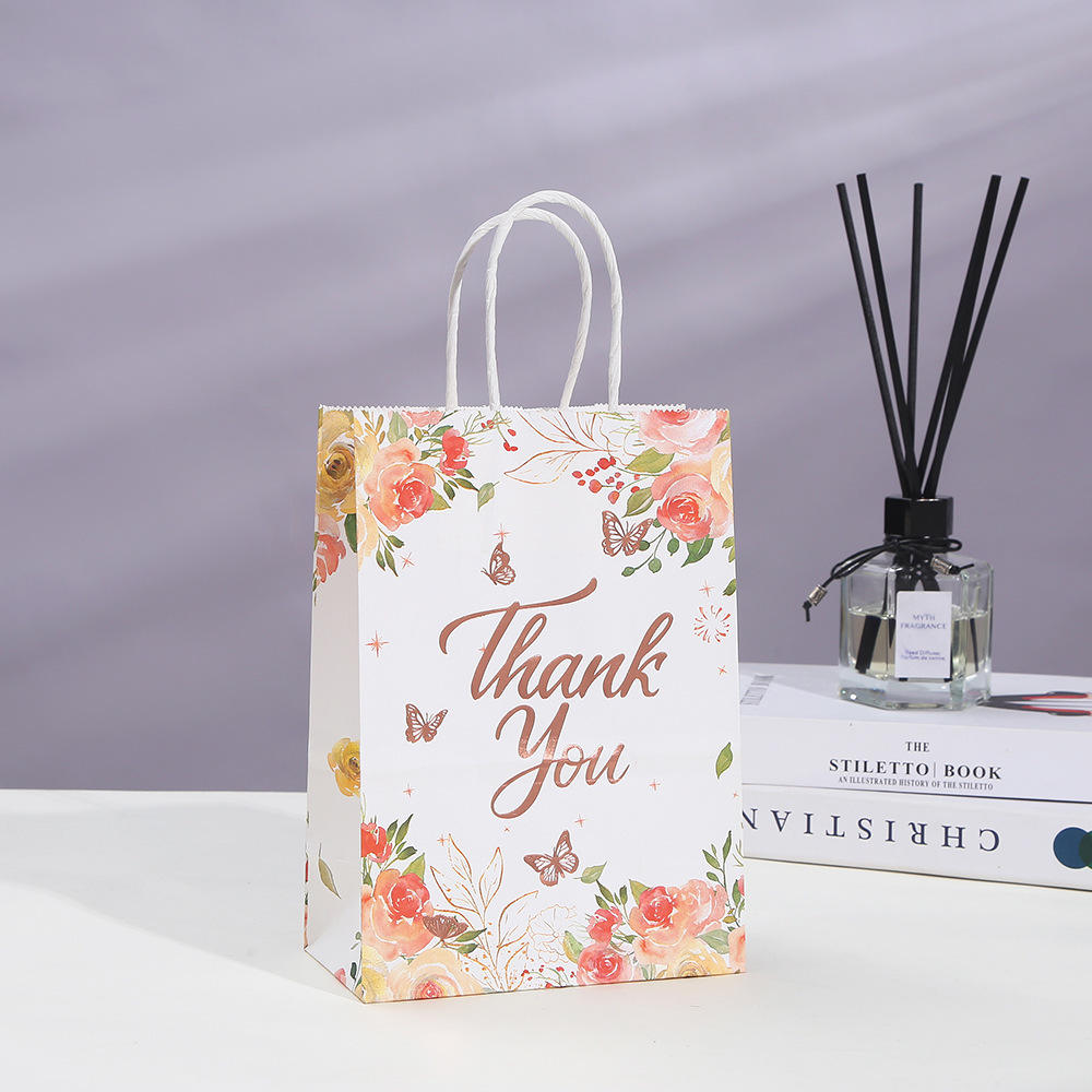 Luxury Rose Gold Bags Team Bride Paper Gift Bags custom Candy Boxes packaging Kids For Wedding Party Gift Bag