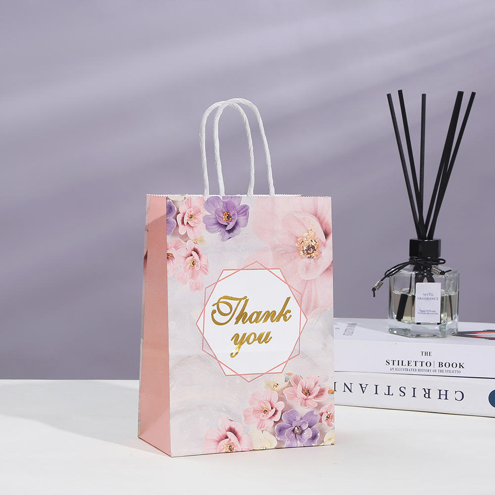 Luxury Rose Gold Bags Team Bride Paper Gift Bags custom Candy Boxes packaging Kids For Wedding Party Gift Bag