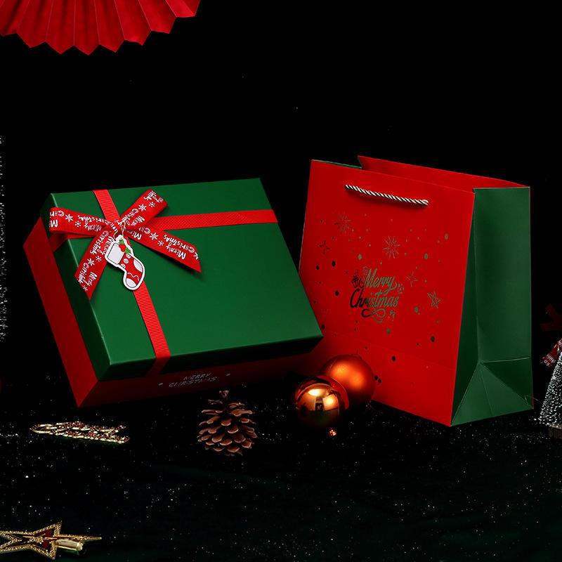 Christmas Gift Bags Kraft Holiday holiday luxury gift paper bags with Christmas Prints for Holiday