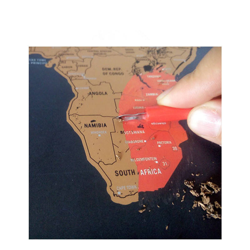 Personalized Large Scratch World Map Personalized Travel Wall Poster and Print Wall Art For living Room Home Decoration