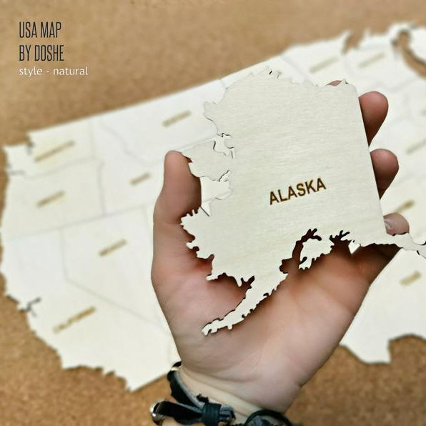 Custom Wholesale wooden location wall hanging travel Personalized Item USA map