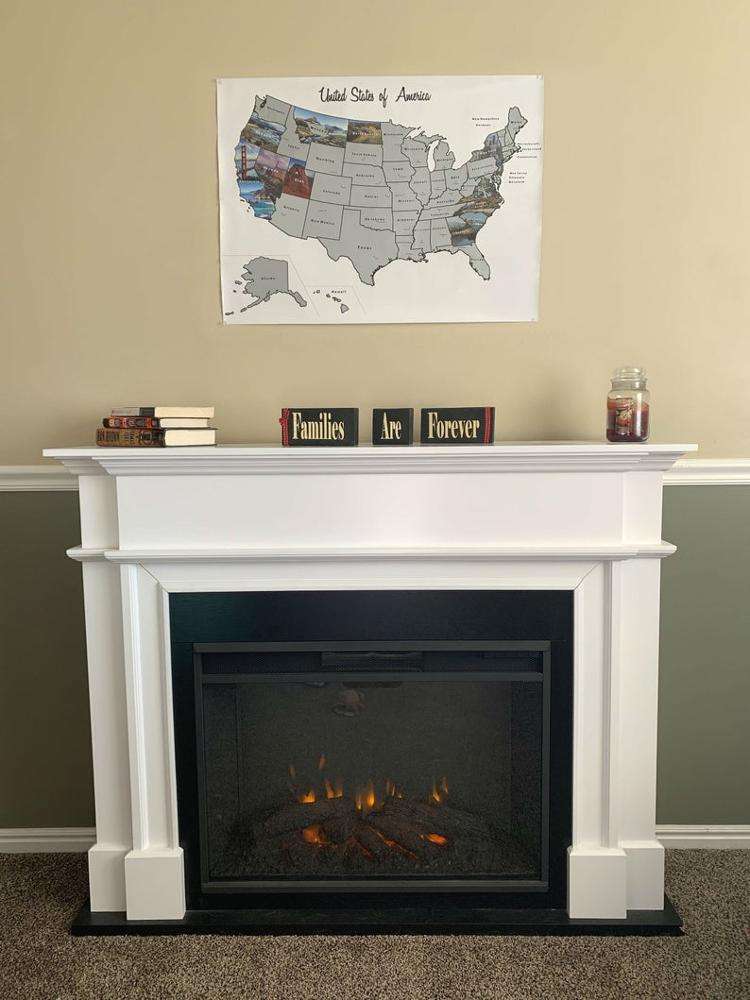 USA State Scratch Off Travel Map,Black USA Map ,The Perfect Gift