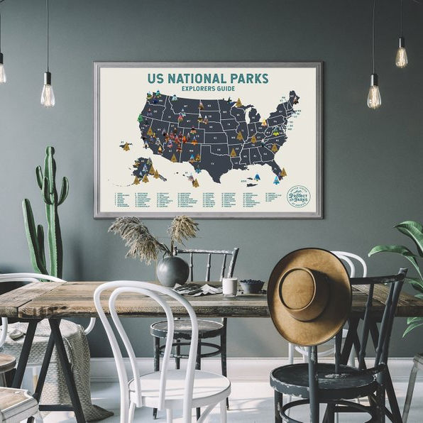 USA national park scratch off map,wonderful scratch off map for gift,Graduation Gift
