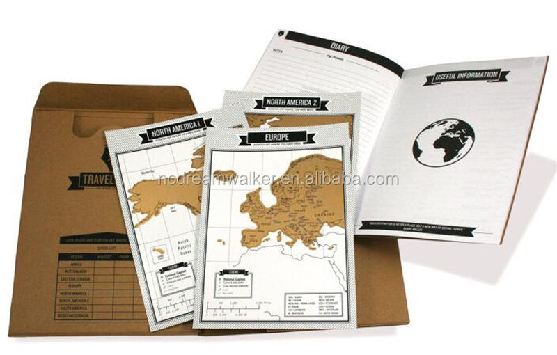 Travel map Travel journal map Scrape the travel book