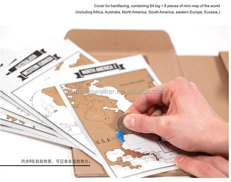 Travel map Travel journal map Scrape the travel book