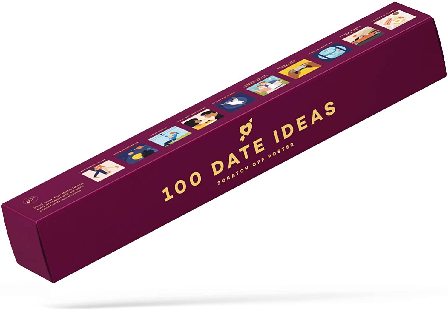 2021 High quality customize 100 Dates Scratch Off Poster lover Bucket List Valentine's Day Idea