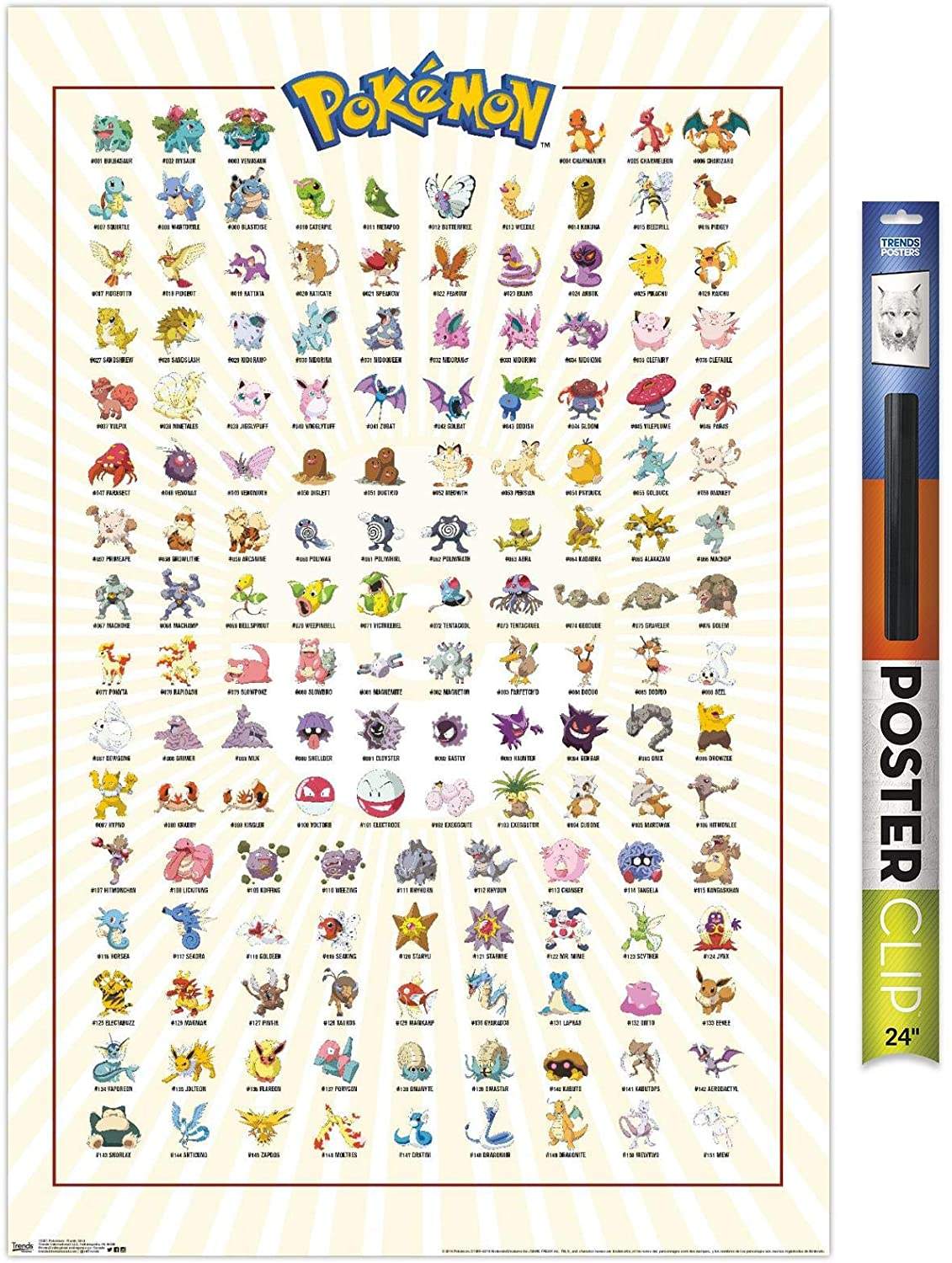 2021 High quality customize popular high-resolution artwork Trends International Kanto Grid Wall Poster