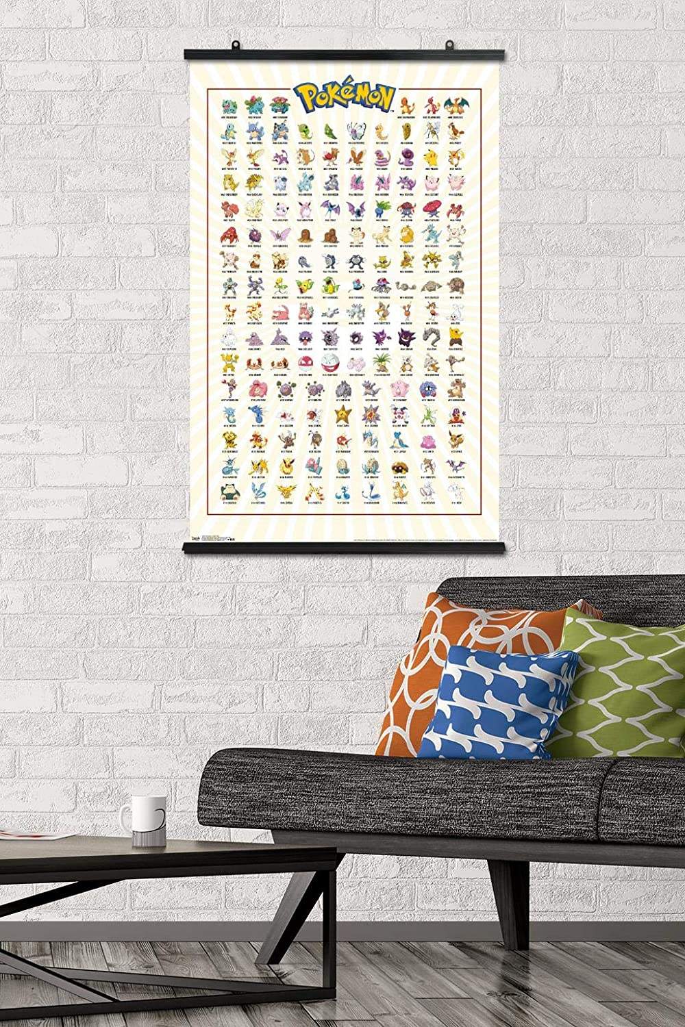 2021 High quality customize popular high-resolution artwork Trends International Kanto Grid Wall Poster