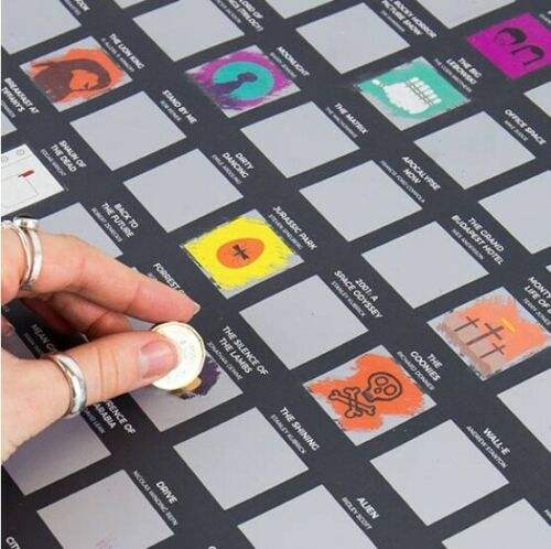 Free Customized Design Service Scratch off Poster 100 Movies Bucket List - Scratch off Poster