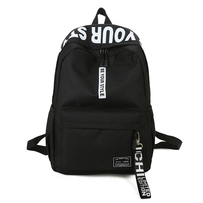 Customized Printing Canvas Backpack Student Schoolbag Large Capacity Outdoor Backpacks Children's School Bags Thin Light Fashio