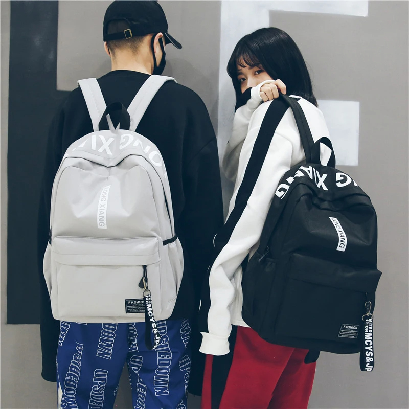 Customized Printing Canvas Backpack Student Schoolbag Large Capacity Outdoor Backpacks Children's School Bags Thin Light Fashio