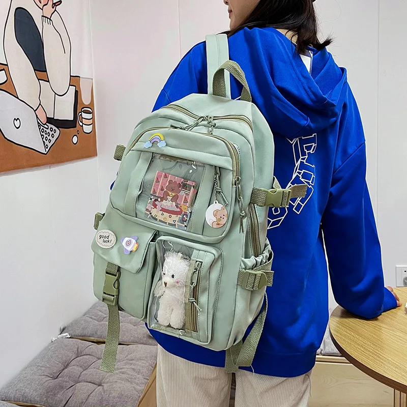 Canvas Schoolbags For Teenage Girls Boys Backpack Women Laptop Rucksack School Bags For Boys Travel Bagpack Mochila Escolar