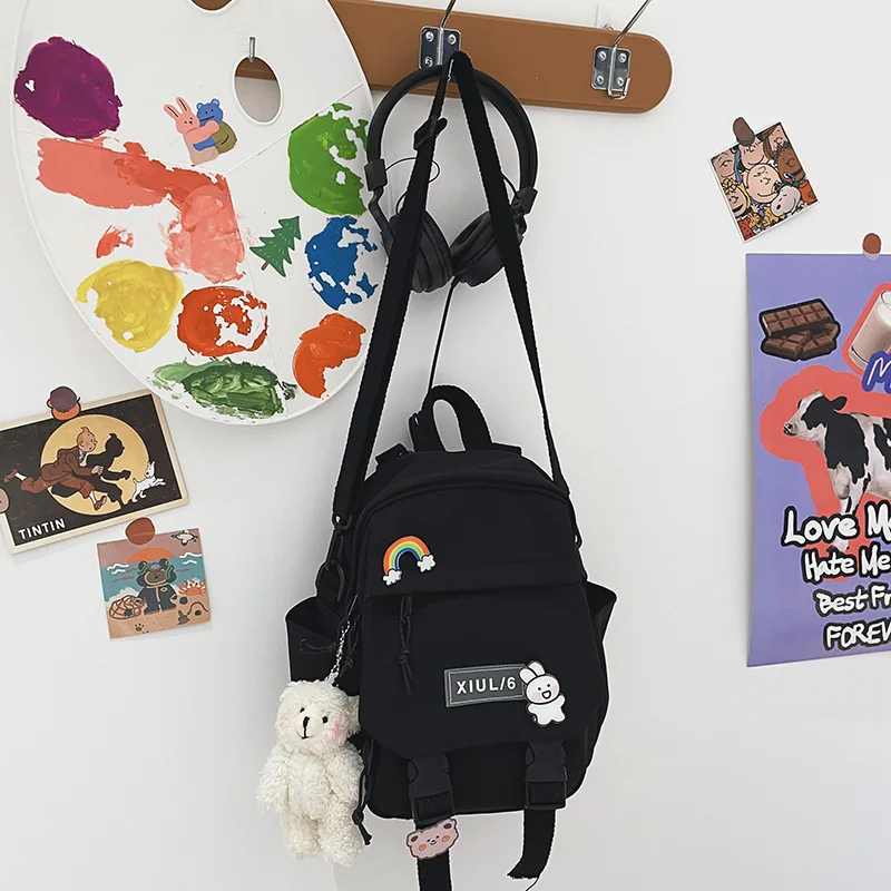 New Fashion Women Backpack Multifunctional Cute Women Handbag Classic Nylon School Bag for Girl Sweet Travel Backpack for Women