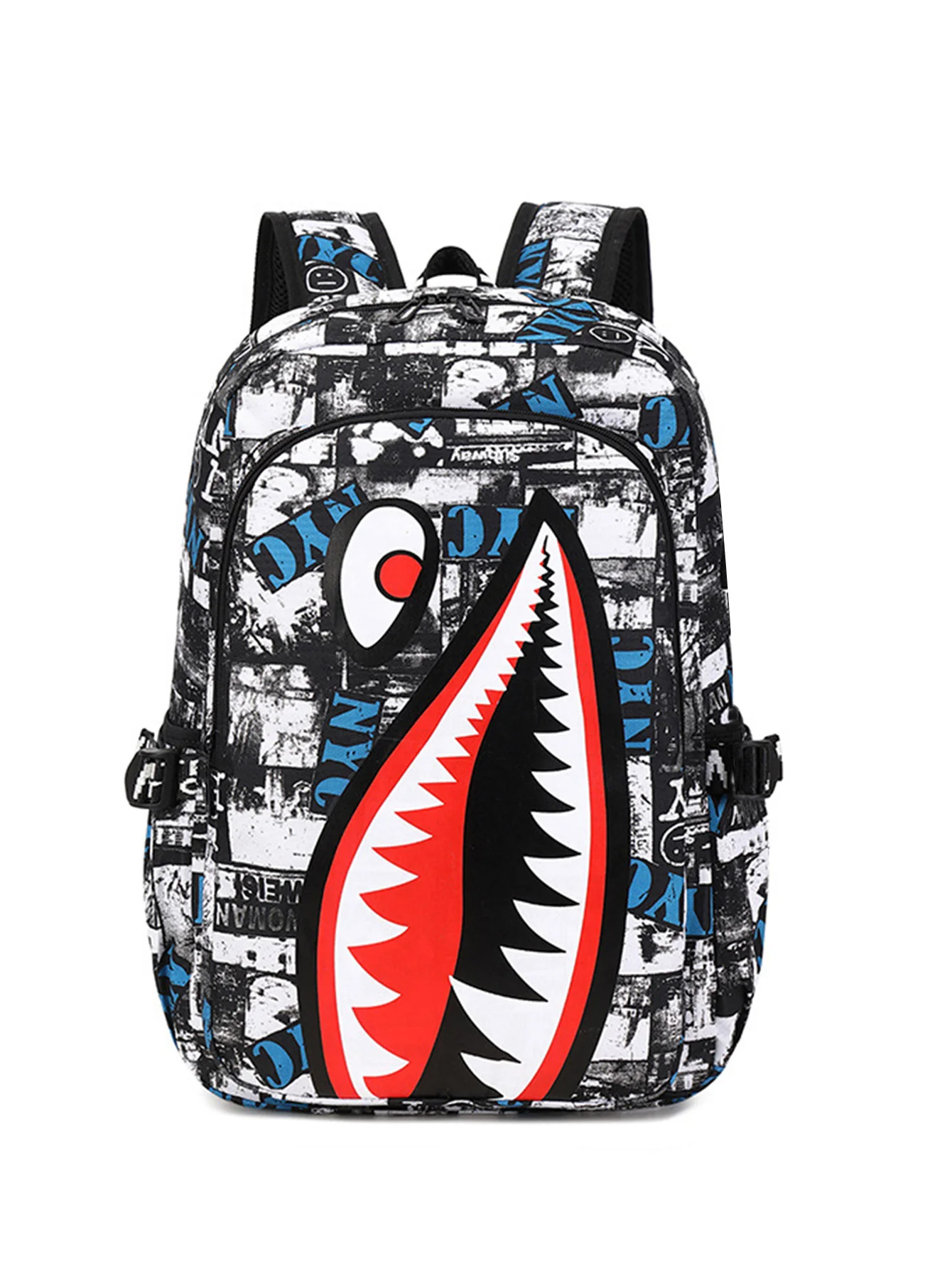 Shark Backpack Boys for Kids Camo Bookbag for Middle School Bags Travel Back Pack