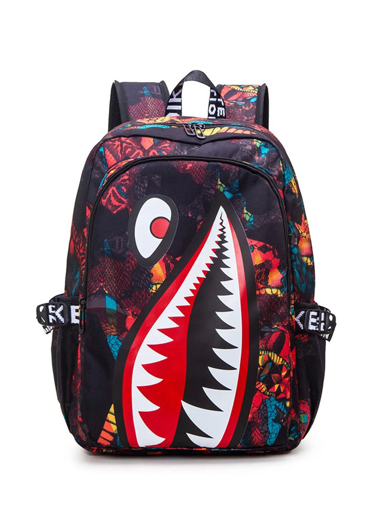Shark Backpack Boys for Kids Camo Bookbag for Middle School Bags Travel Back Pack