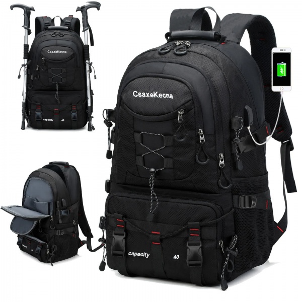 Travel backpack 40L waterproof lightweight outdoor hiking, men