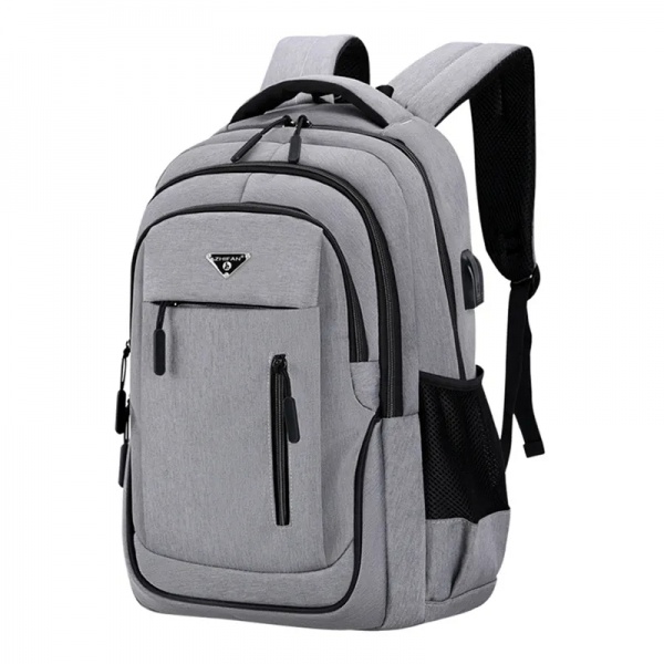 Large Capacity Backpack Men Laptop Backpacks 15.6 Oxford Black Solid High School Bags Teen College Boy Gril Student Backpack