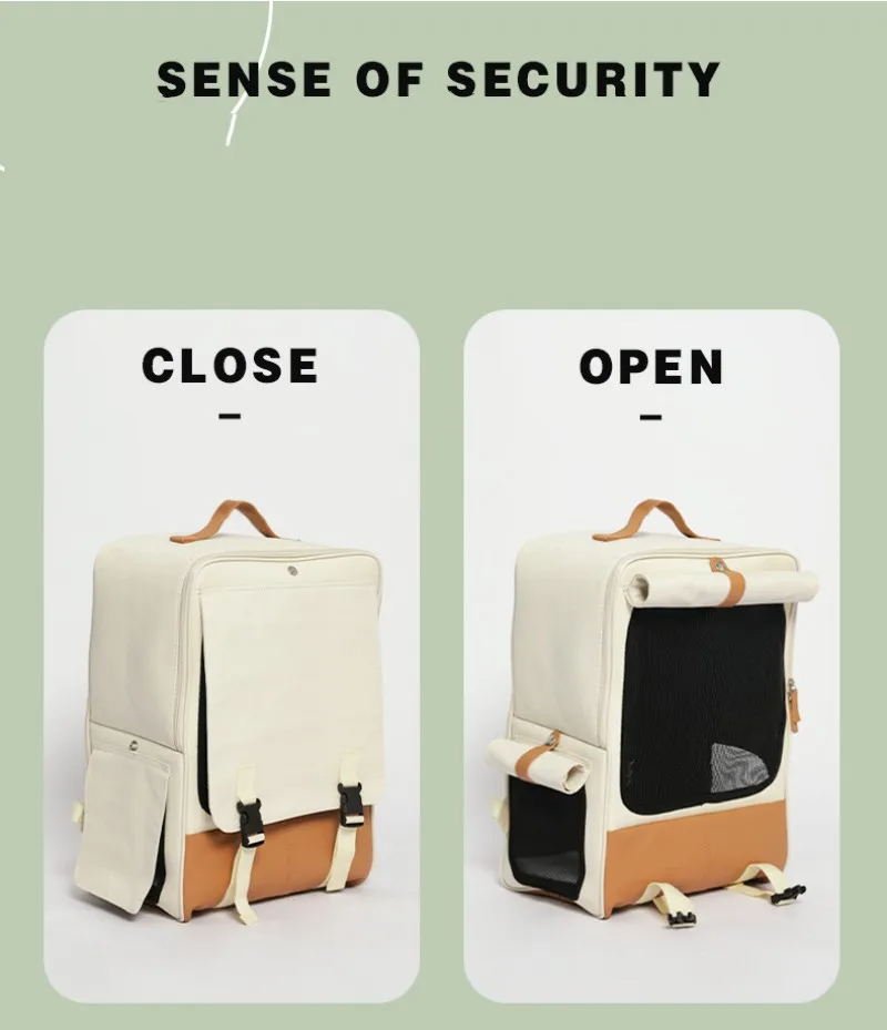 2023 New Pet Bag Cat Retro Portable Backpack Pet Backpack Outdoor Breathable Dog Travel Backpack Foldable Cat Carrier Cat Bag
