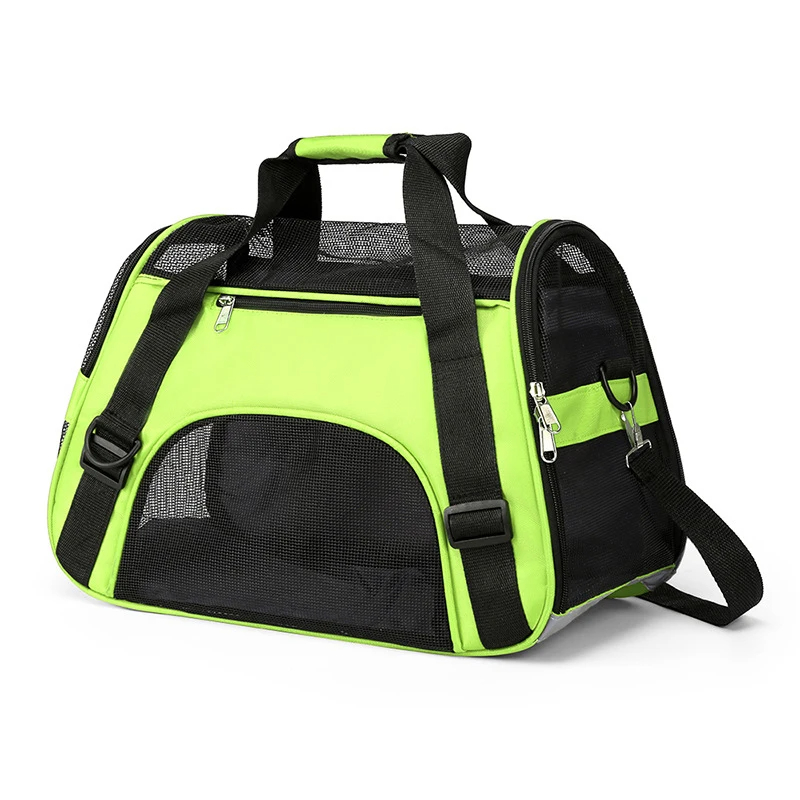 Cat Dog Foldable Carrying Bags Soft Portable Breathable Rubber Mesh Luggage Durable Lightweight Pet Outing Backpack For Travel