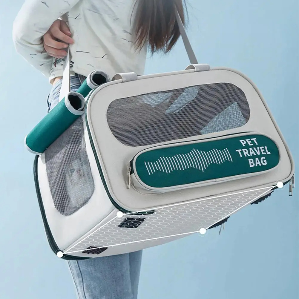Portable Go Out Dog Carrier Bag Breathable Large Capacity Shoulder Bag Pet Supplies For Outdoor Travel