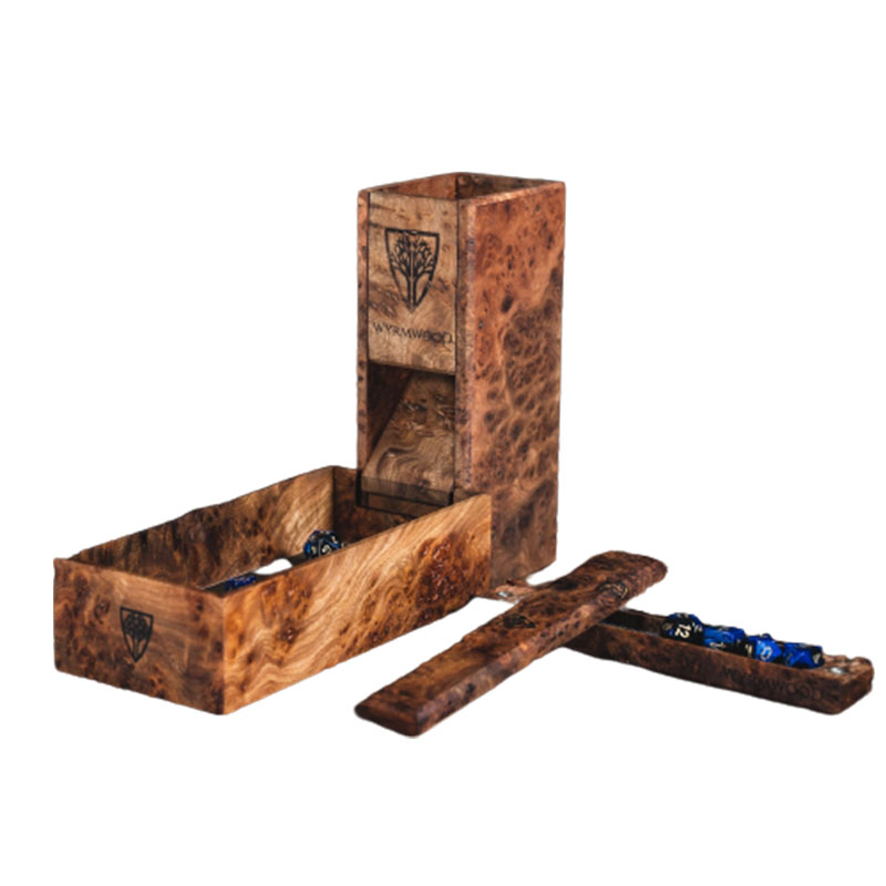wooden custom dice rolling dungeons and dragons dice tower