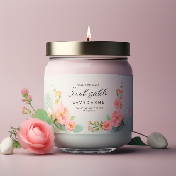 Home Decoration Aroma Smokeless Natural Soy Wax Glass Jar Candles