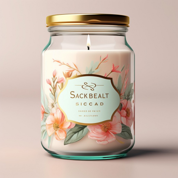 Exquisite Gift Natural Smokeless Soy Wax Aromatherapy Candles In Glass Jar