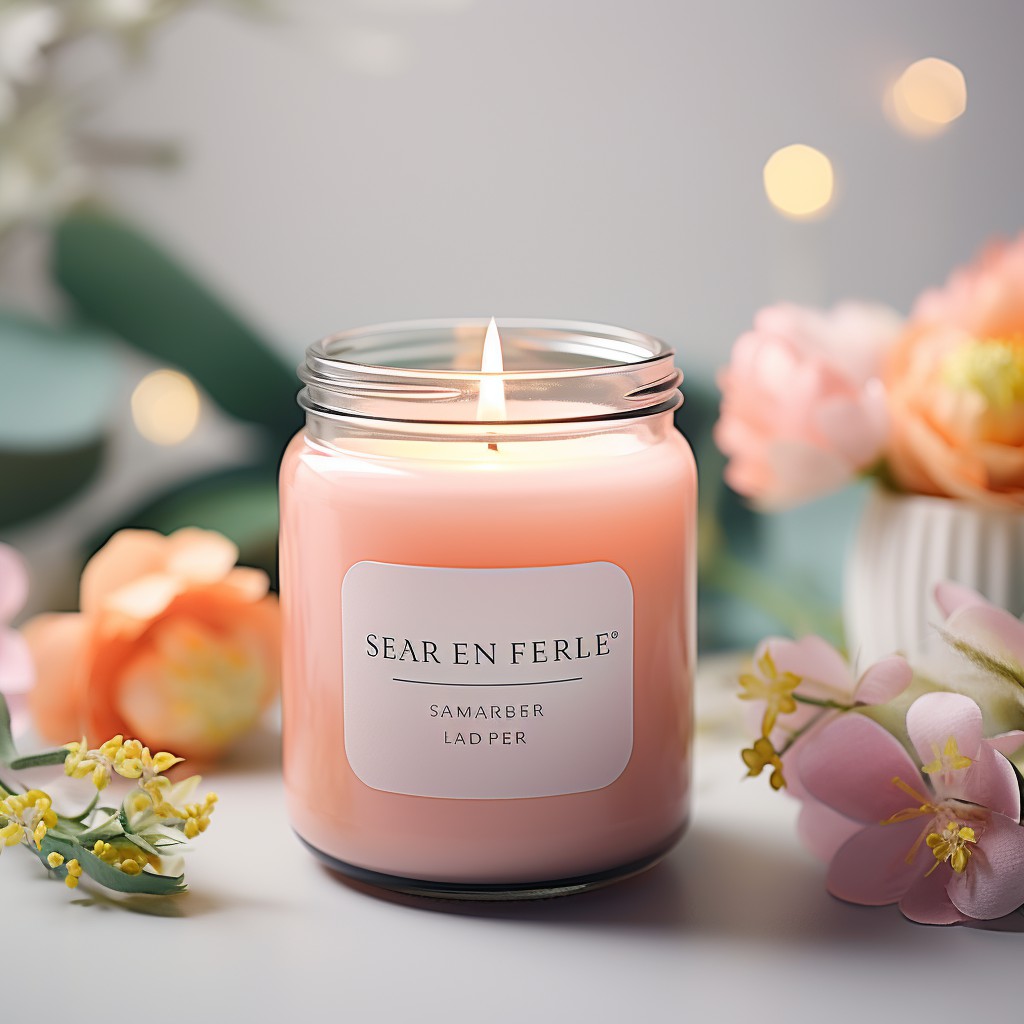 Luxury Gift Natural Eco-friendly Smokeless Soy Wax Scented Candles In Glass Jar