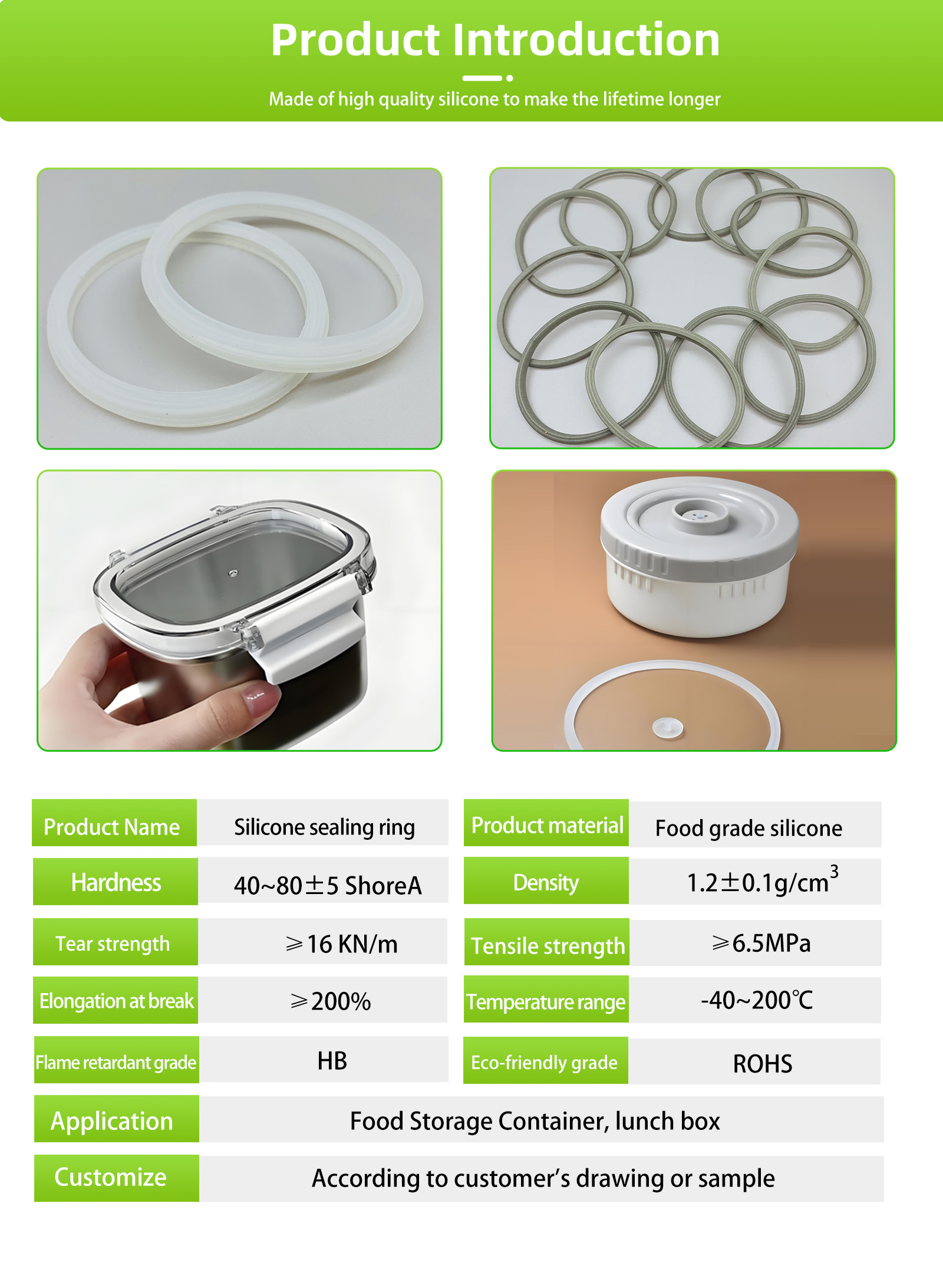Silicone Sealing Strip for Lunch Box: A Reliable Seal for Everyday Freshness