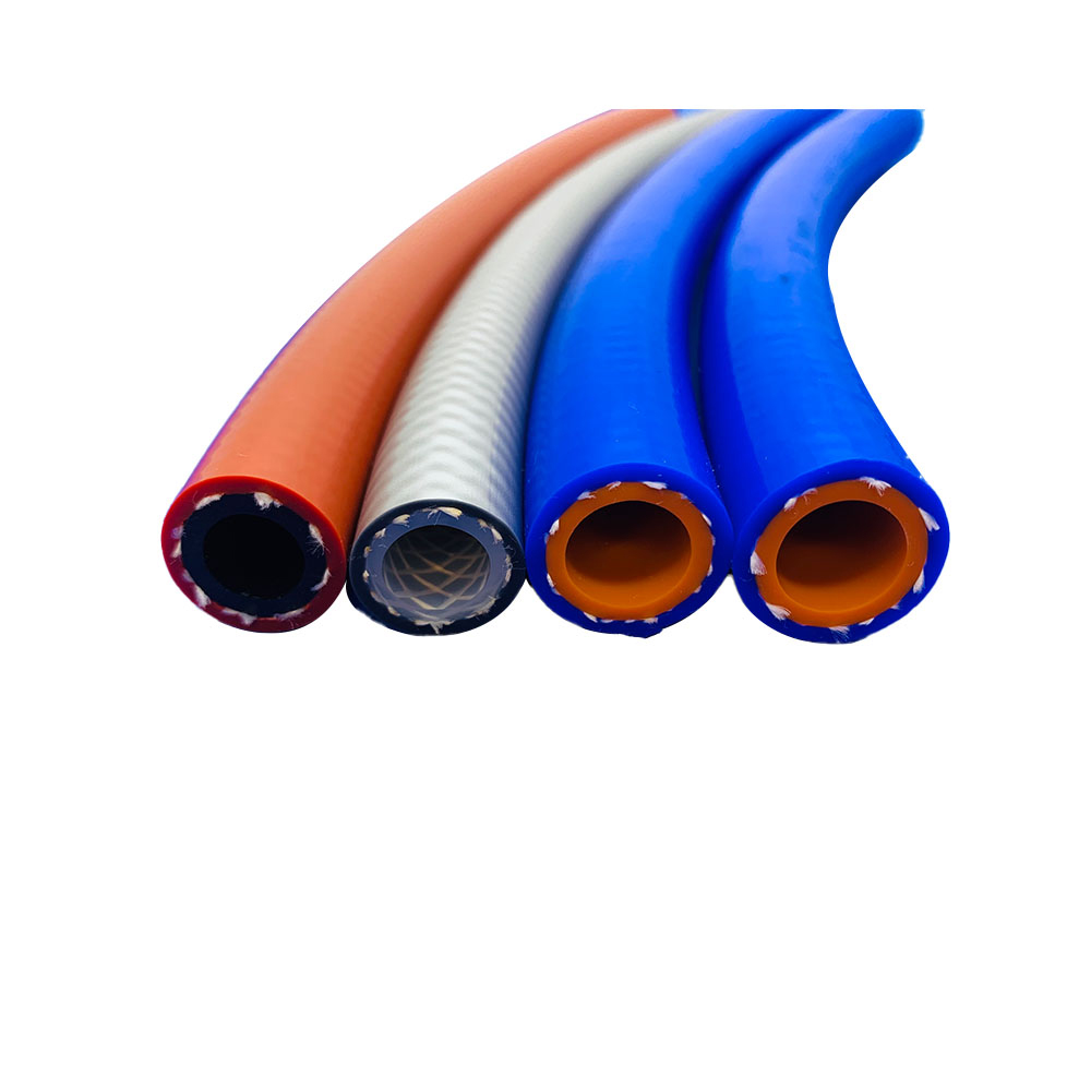 Braided silicone tube