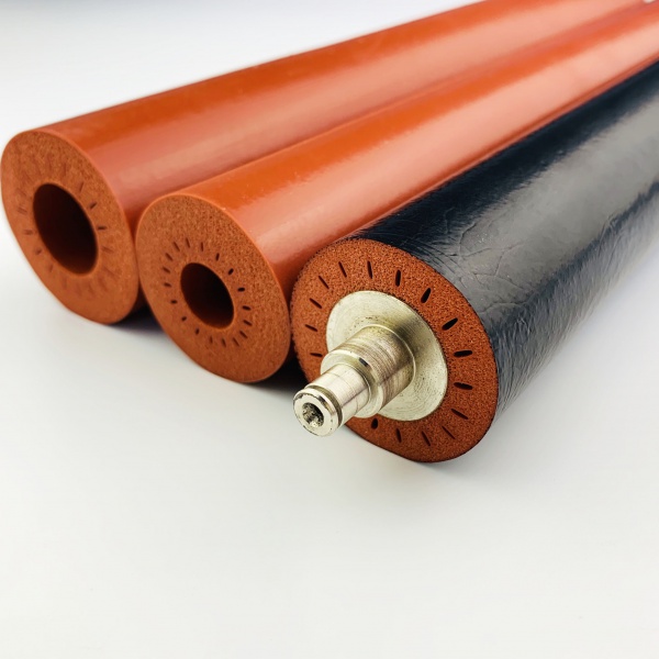 Foamed silicone tube for printer