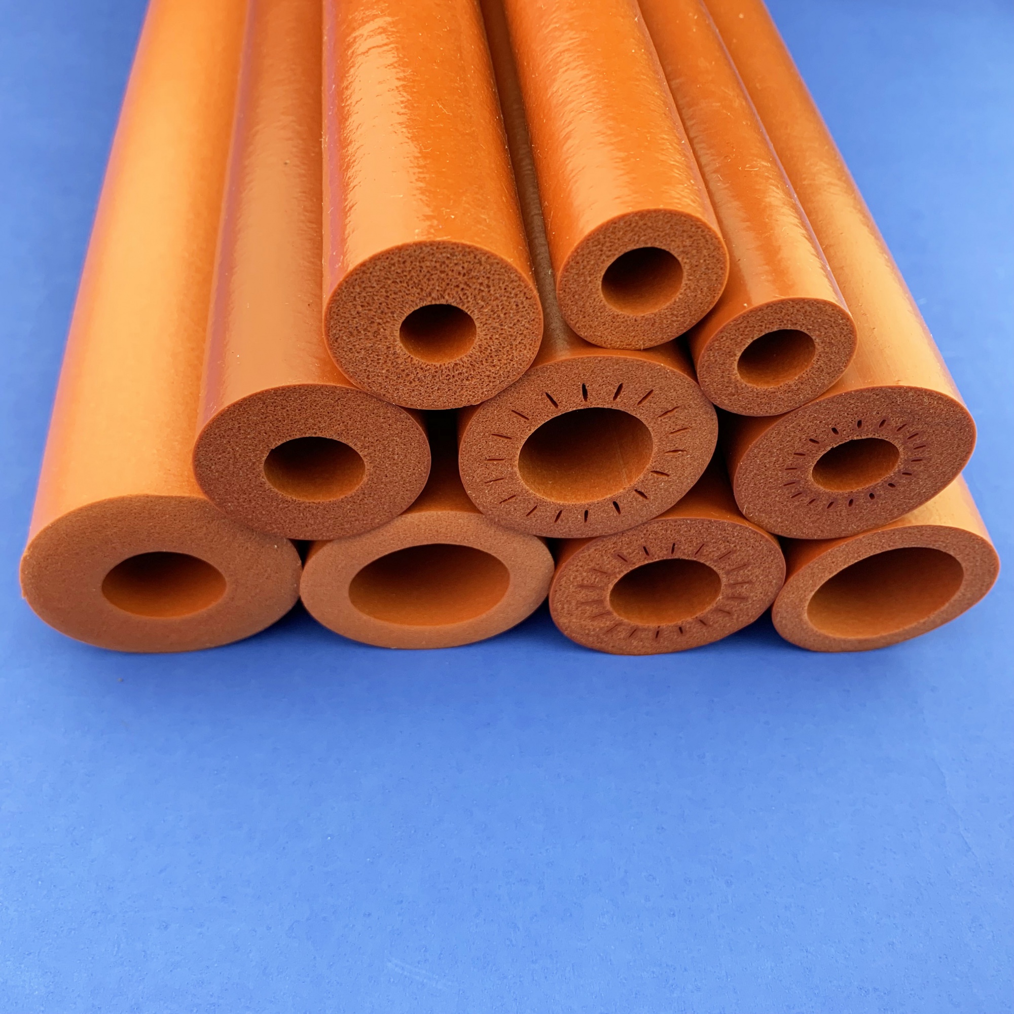 Silicone foam insulation tube