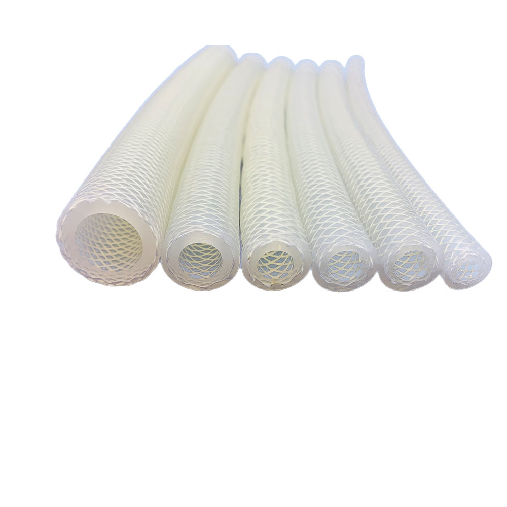 Braided silicone tube