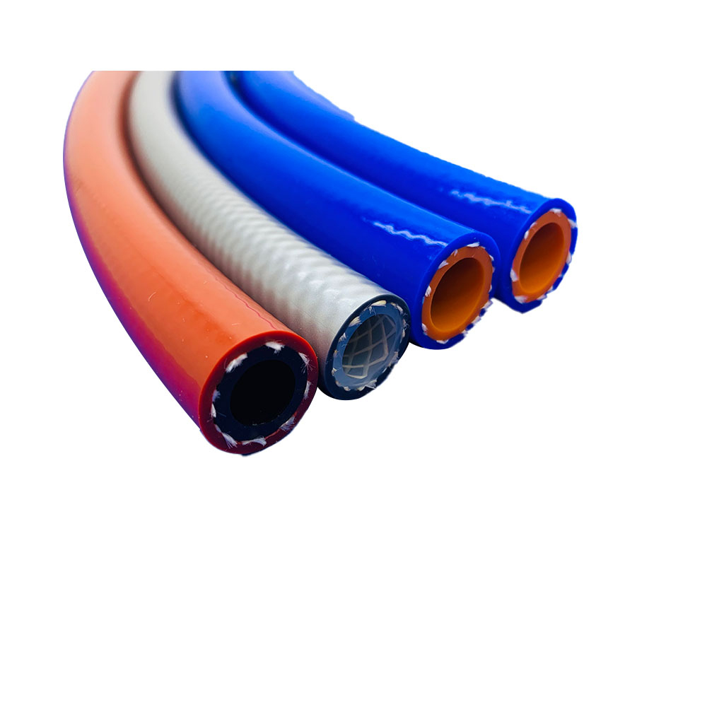 Braided silicone tube for car