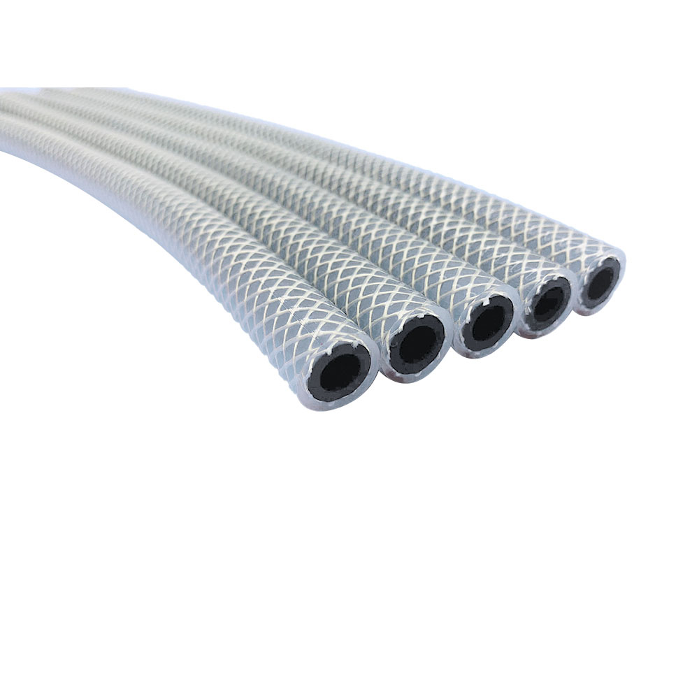 Silicone braided tube for steam equipment