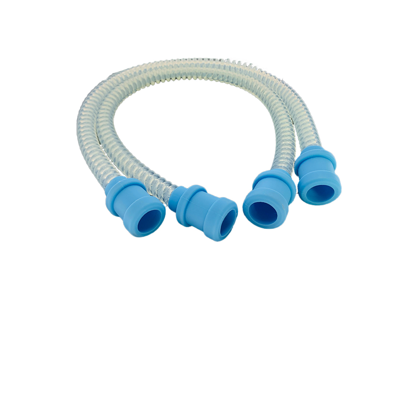 Medical corrugated silicone tube