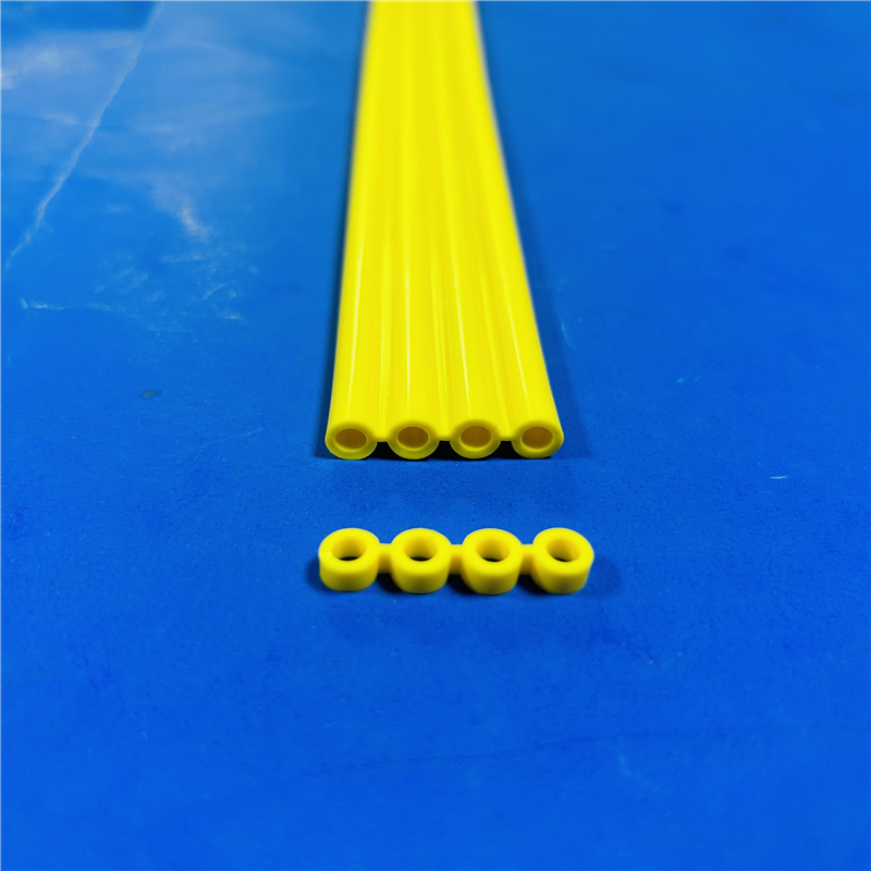Multi-row silicone tube