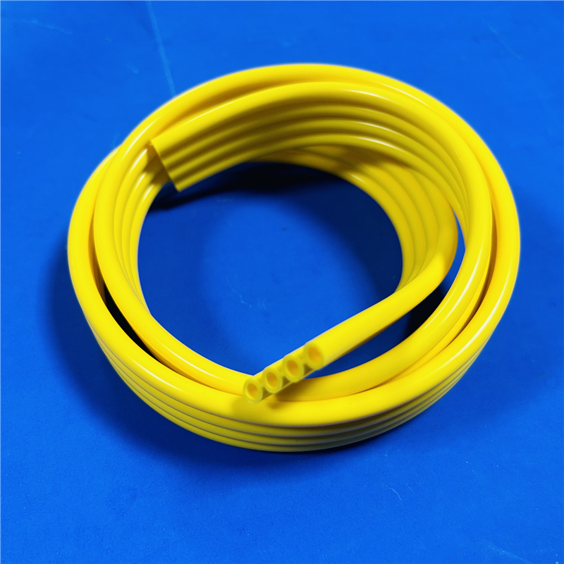 Multi-row silicone tube