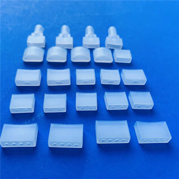 Endcaps and clips for silicone LED strip