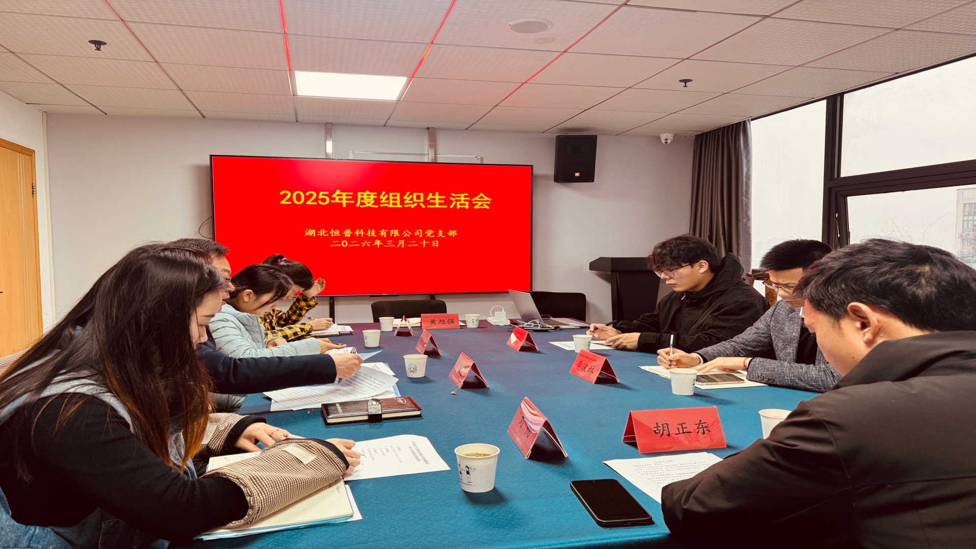 恒普科技党支部召开年度组织生活会