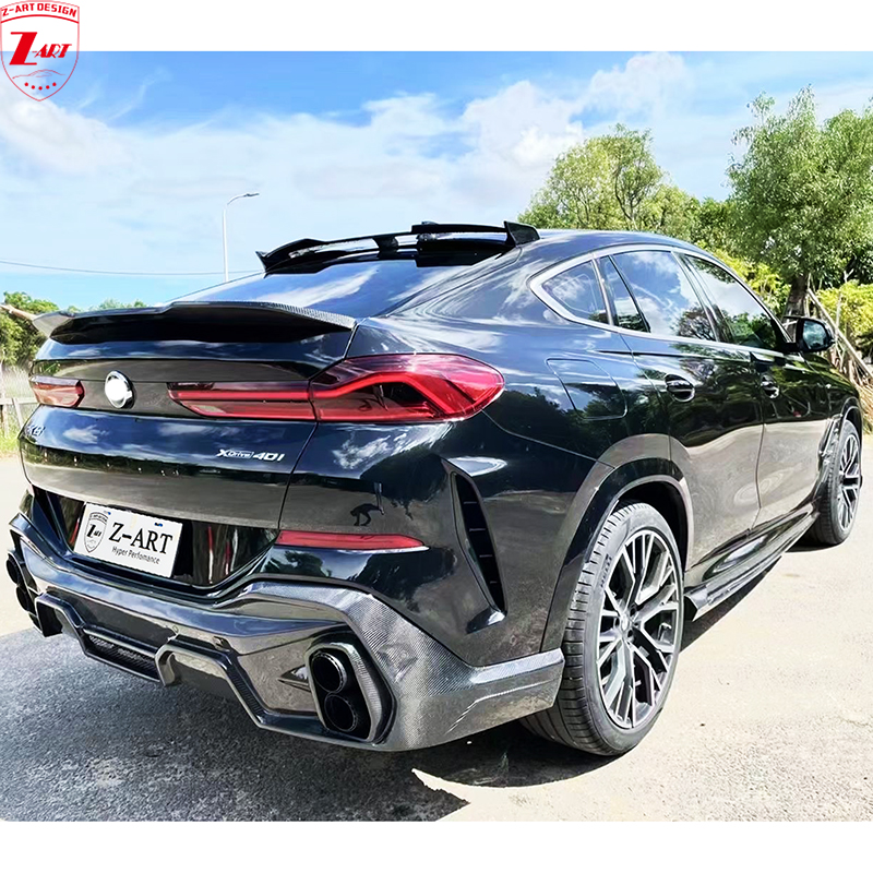 Z-ART LD carbon fiber body kit for G06 X6 carbon fiber aerokit for 2019-2021 X6 carbon fiber tuning kit for X6 lip spoiler