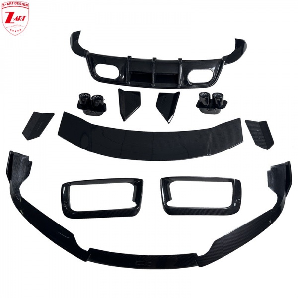 Z-ART B Style Dry Carbon Fiber Aerokit for 992 Turbo Dry Carbon Fiber Body Kit for 911 Turbo 2019+ Wind Spoiler Car Styling Kit